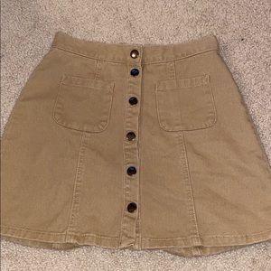 button up skirt